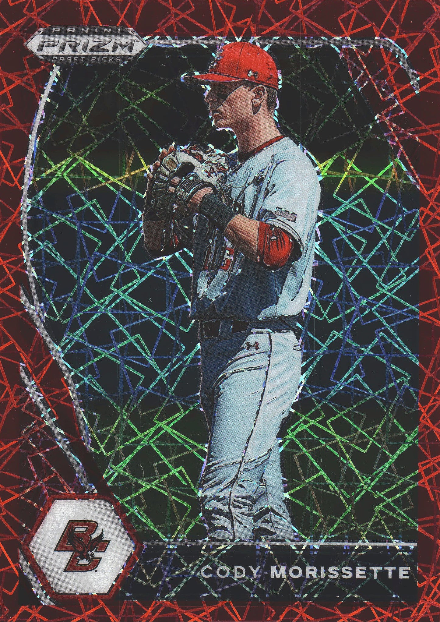 2021 Panini Prizm Draft Picks Red Velocity Cody Morissette #PDP52 Boston College Eagles