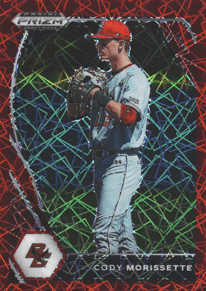 2021 Panini Prizm Draft Picks Red Velocity Cody Morissette #PDP52 Boston College Eagles