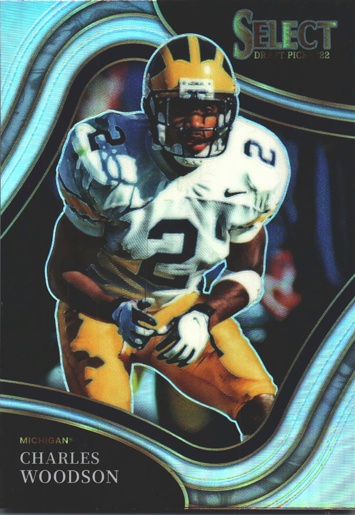 2022 Panini Select Draft Picks Silver Charles Woodson #167 Michigan Wolverines