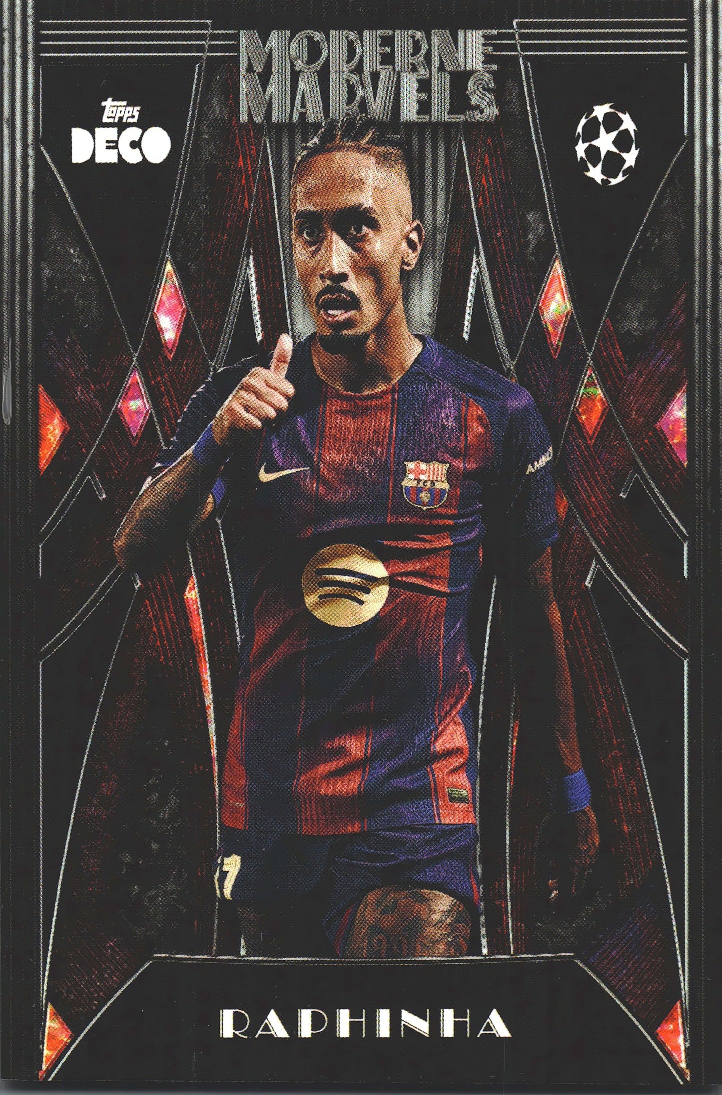 2025 Topps Deco UCC Modern Marvels Raphinha FC Barcelona