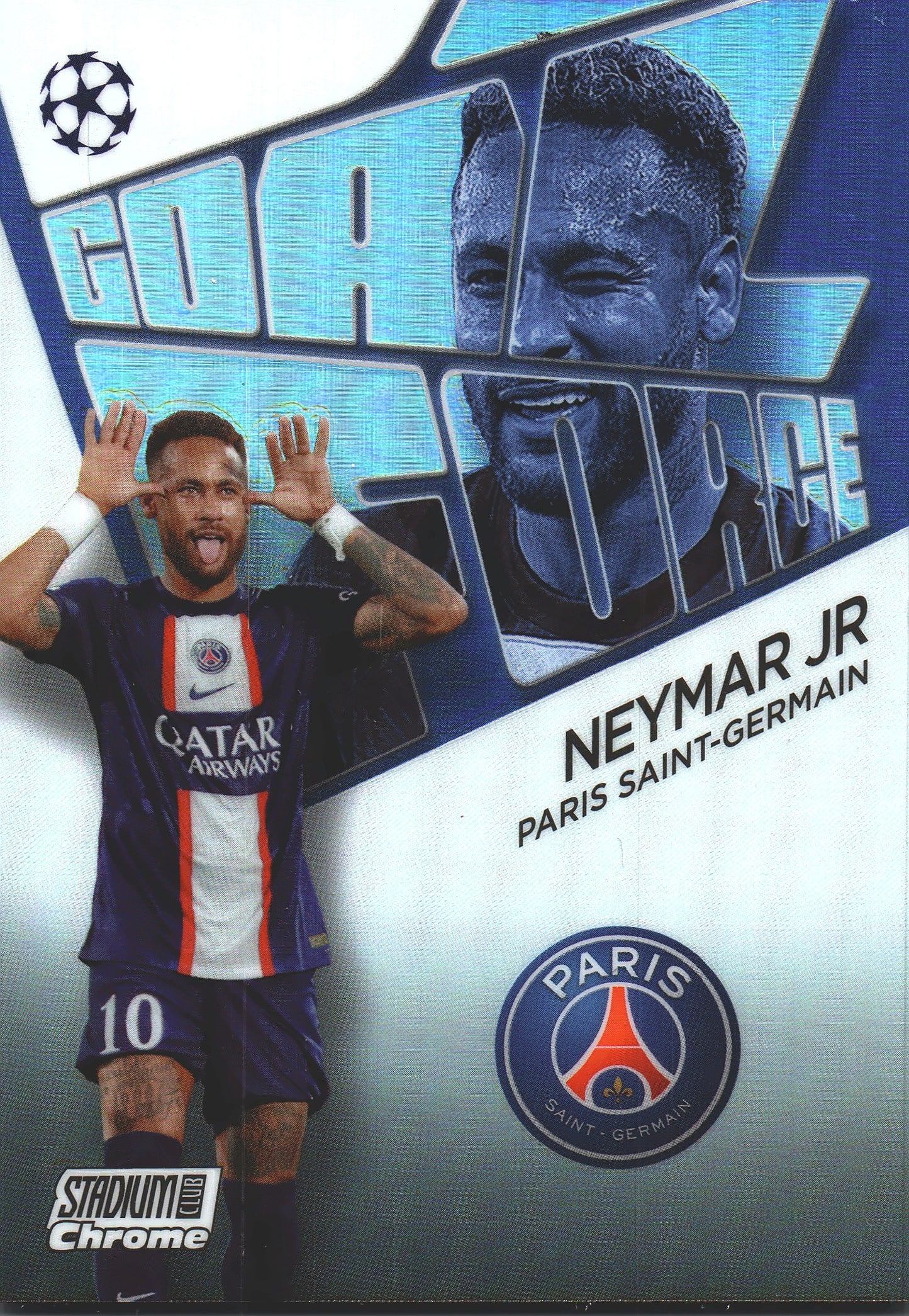 2022 Topps Stadium Chrome UCC Goal Force Neymar Jr #GF-NJR Paris SG
