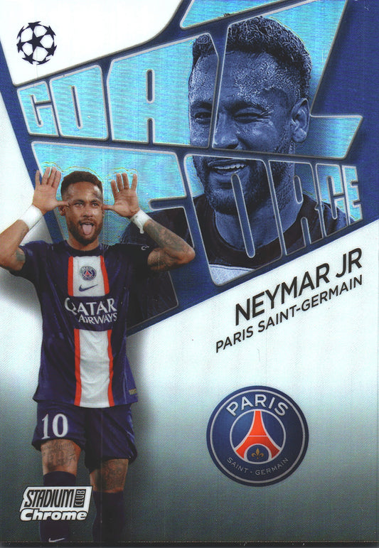 2022 Topps Stadium Chrome UCC Goal Force Neymar Jr #GF-NJR Paris SG