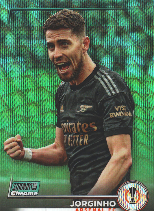 2022 Topps Stadium Chrome UCC Aqua Wave /275 Jorginho #20 Arsenal