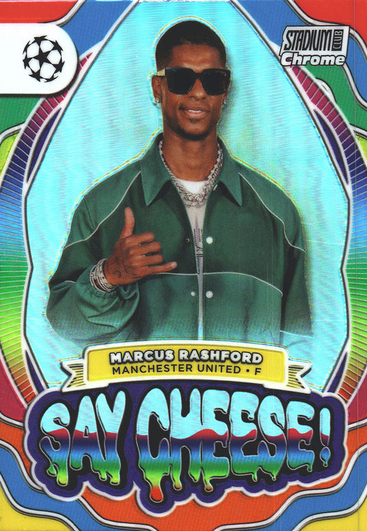2023 Topps Stadium Chrome UCC Say Cheese Marcus Rashford #SC-MR Manchester United