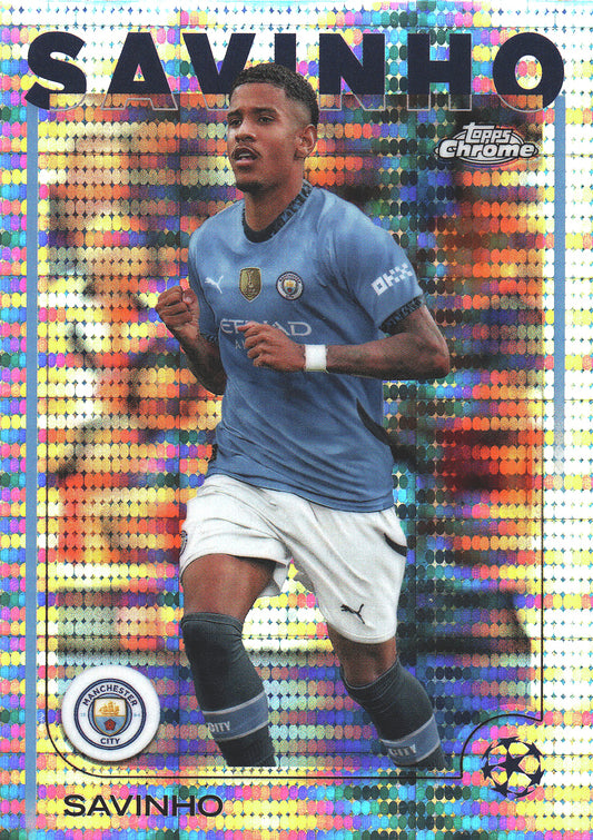 2024 Topps Chrome UCC Pulsar Savinho #56 Manchester City