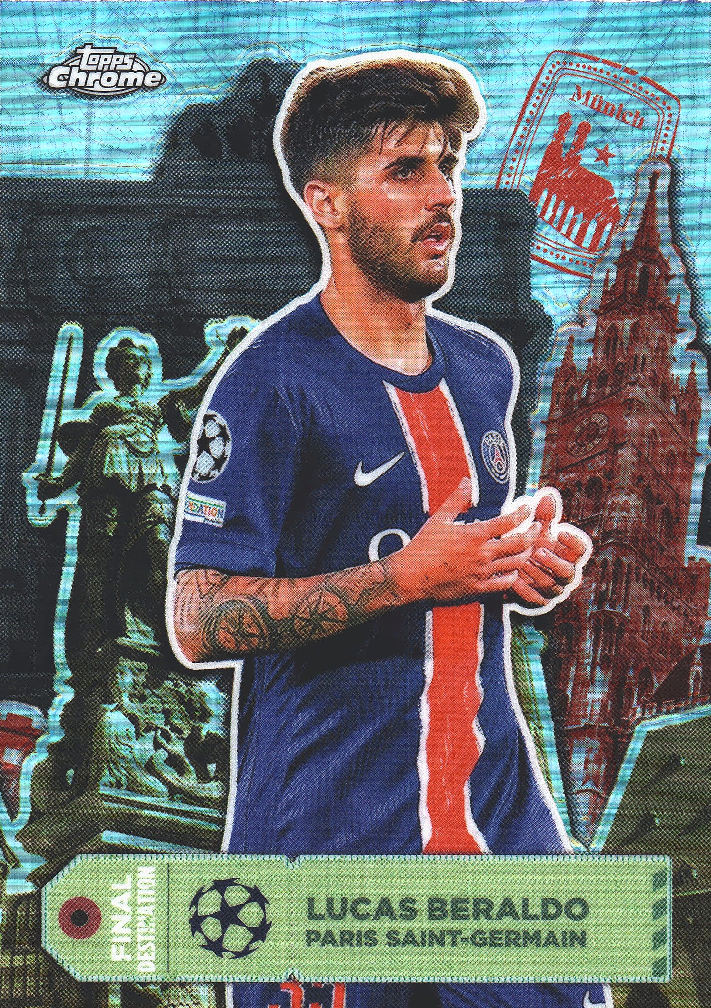 2024 Topps Chrome UCC Final Destination Lucas Beraldo #FD-31 PSG