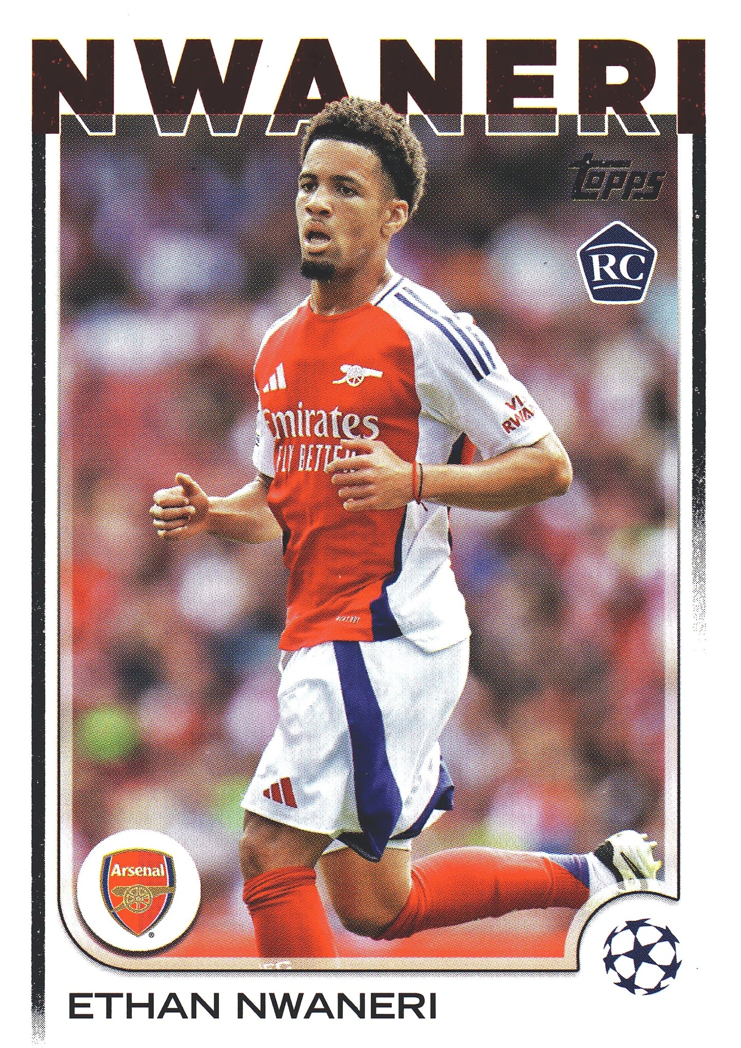 2024 Topps UCC Ethan Nwaneri RC #158 Arsenal