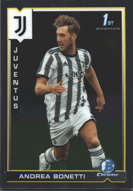 2022 Topps Chrome Juventus Andrea Bonetti 1st Bowman #57 Juventus