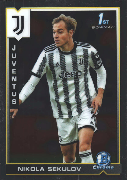 2022 Topps Chrome Juventus Nikola Sekulov 1st Bowman #61 Juventus