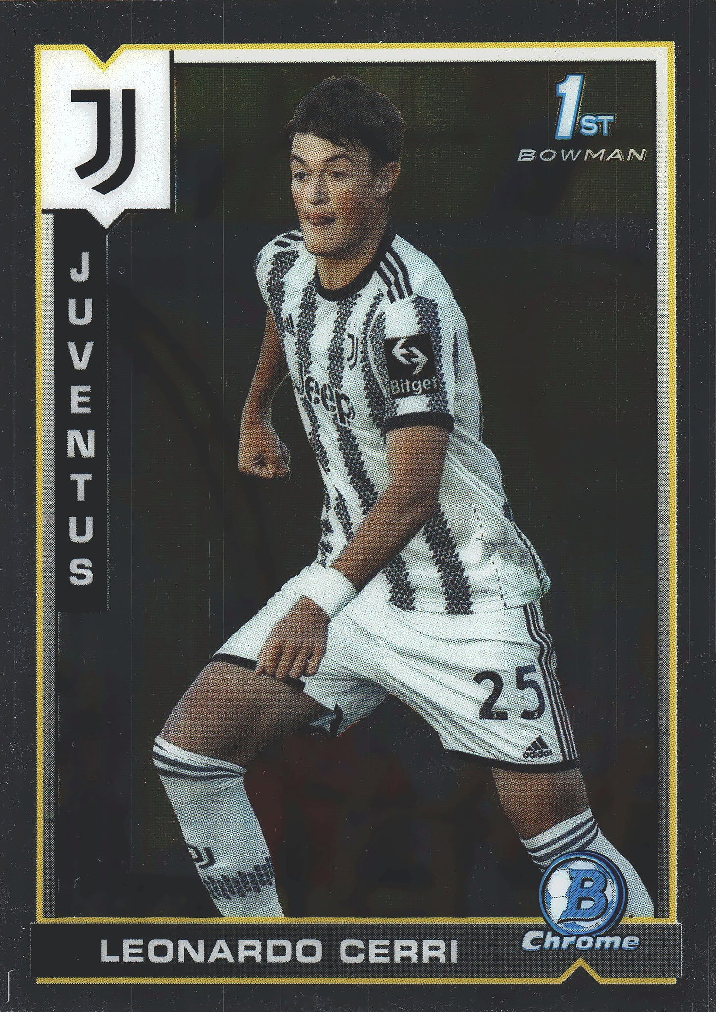 2022 Topps Chrome Juventus Leonardo Cerri 1st Bowman #59 Juventus