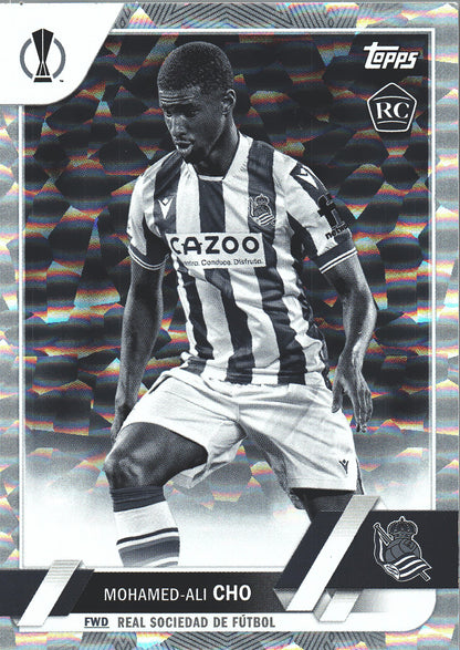 2022 Topps UCC Black And White Icy /150 Mohamed Ali Cho #3 Real Sociedad