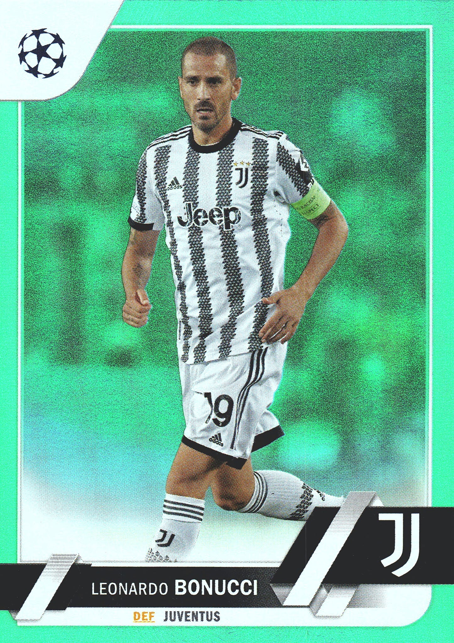 2022 Topps UCC Neon Green /199 Leonardo Bonucci #39 Juventus