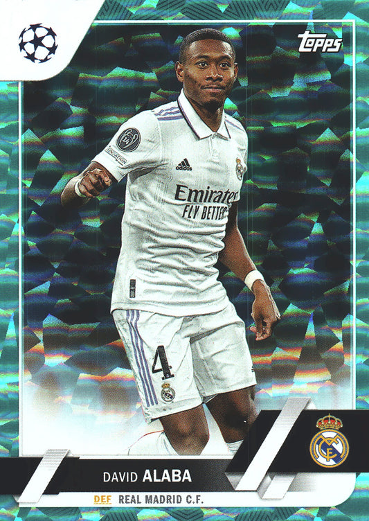 2022 Topps UCC Icy Aqua /399 David Alaba #82 Real Madrid