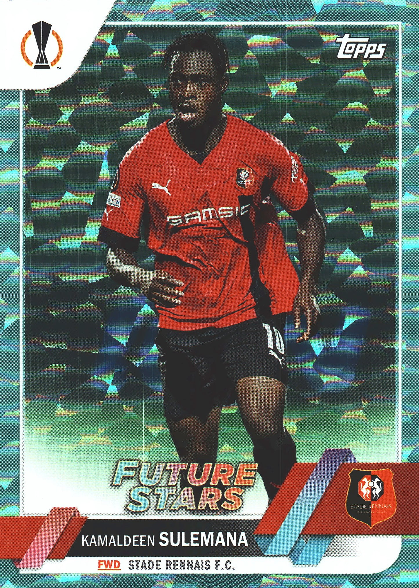 2022 Topps UCC Icy Aqua /399 Kamaldeen Sulemana FS #173 Rennes