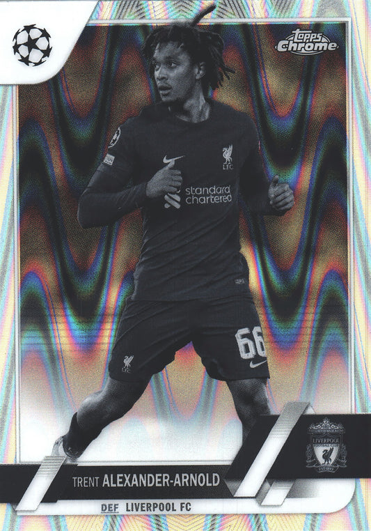 2022 Topps Chrome UCC Black And White RayWave Trent Alexander Arnold #66 Liverpool