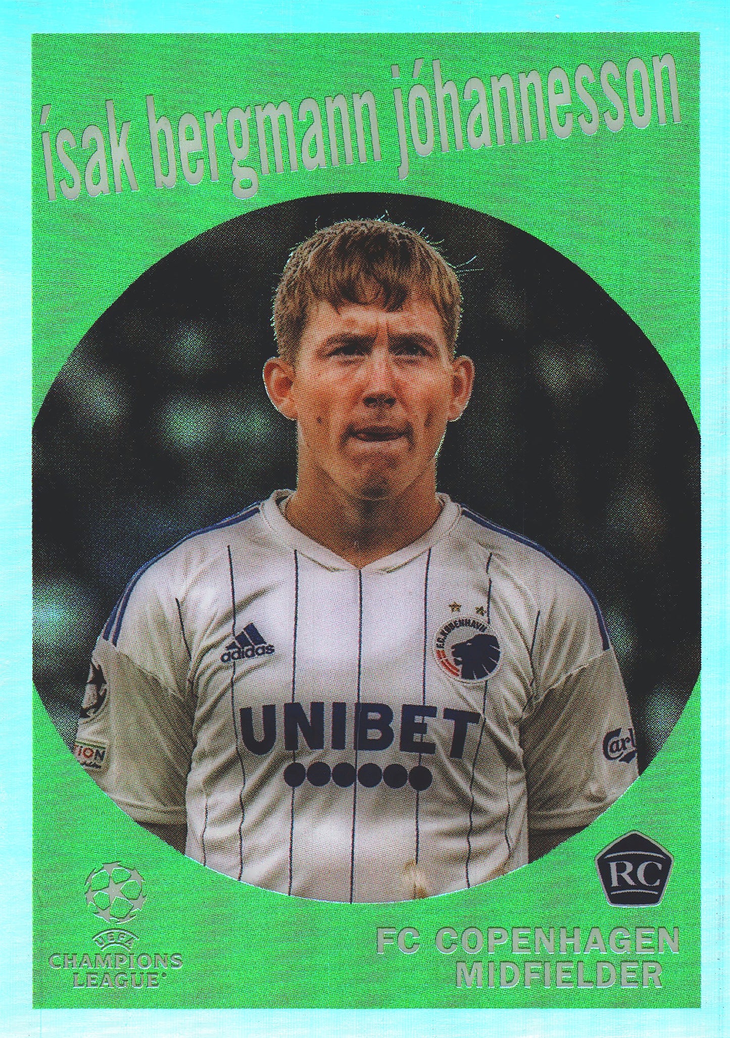 2022 Topps Chrome UCC 1959 Isak Bergmann Johannesson #59-13 FC Copenhagen