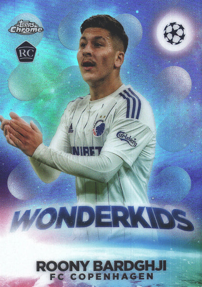 2022 Topps Chrome UCC Wonderkid RC Roony Bardghji #W-13 FC Copenhagen