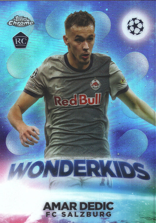 2022 Topps Chrome UCC Wonderkid RC Amar Dedic #W-14 FC Salzburg