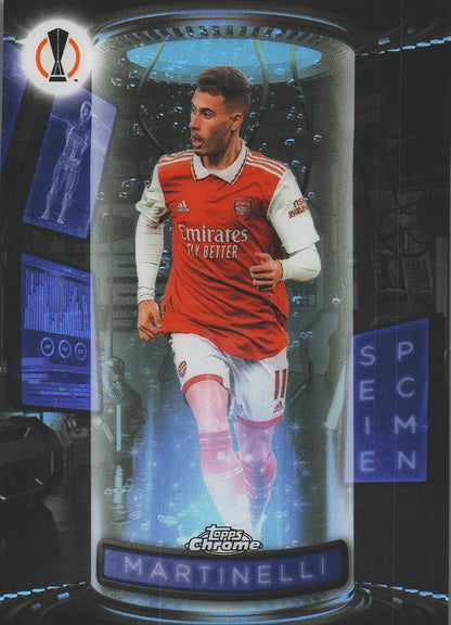 2022 Topps Chrome UCC Specimen Gabriel Martinelli #S-14 Arsenal