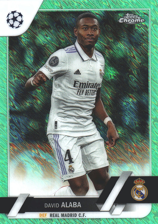 2022 Topps Chrome UCC Green Shimmer /399 David Alaba #83 Real Madrid