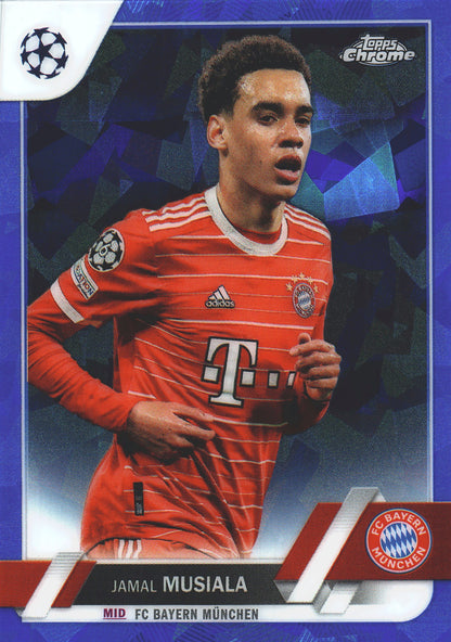 2022 Topps Chrome Sapphire UCC SP Image Variation Jamal Musiala #42 Bayern Munich