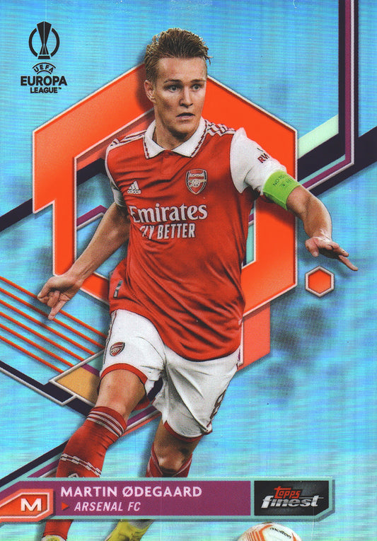 2022 Topps Finest UCC Refractor Martin Odegaard #108 Arsenal