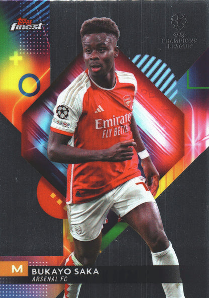 2023 Topps Finest UCC Bukayo Saka #10 Arsenal