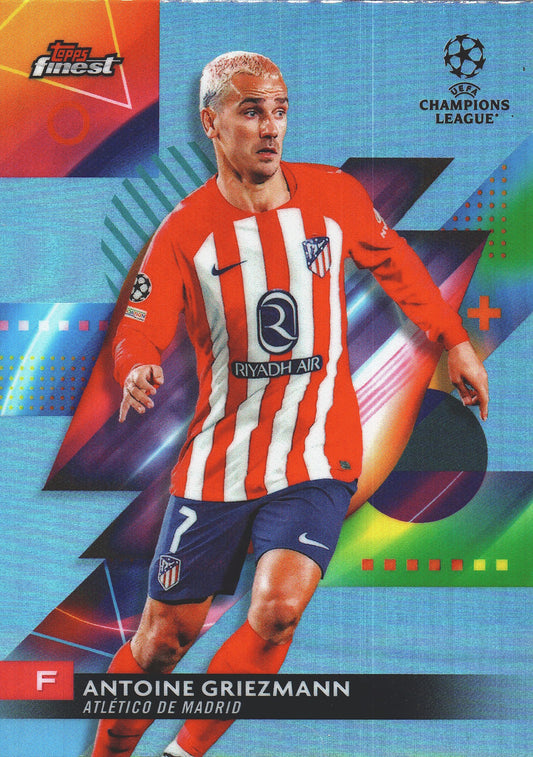 2023 Topps Finest UCC Refractor Antoine Griezmann #138 Atletico de Madrid