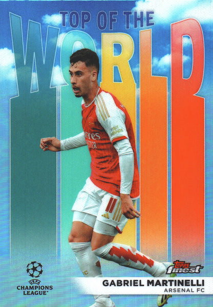 2023 Topps Finest UCC Top of the World Gabriel Martinelli #TW-7 Arsenal