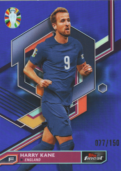 2023 Topps Finest Euro 2024 Blue /150 Harry Kane #22 England