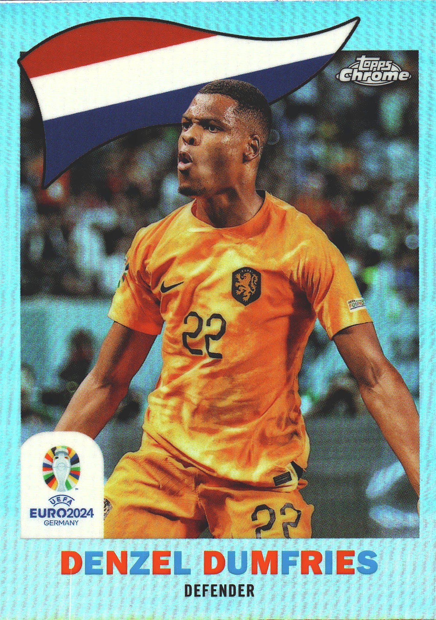 2024 Topps Chrome Euro 2024 1960 Denzel Dumfries #TC-1 Netherlands