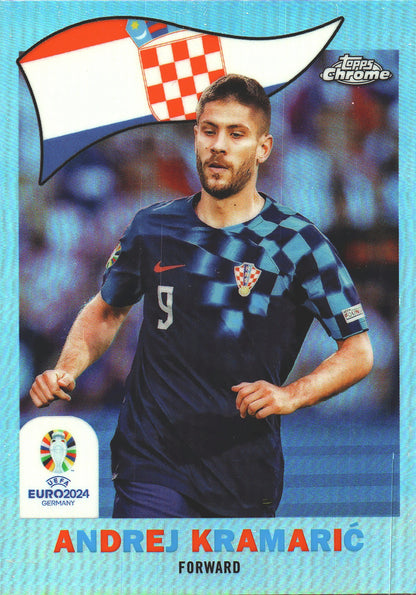 2024 Topps Chrome Euro 2024 1960 Andrej Kramarić #TC-5 Croatia