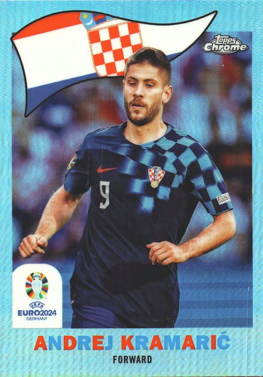 2024 Topps Chrome Euro 2024 1960 Andrej Kramarić #TC-5 Croatia