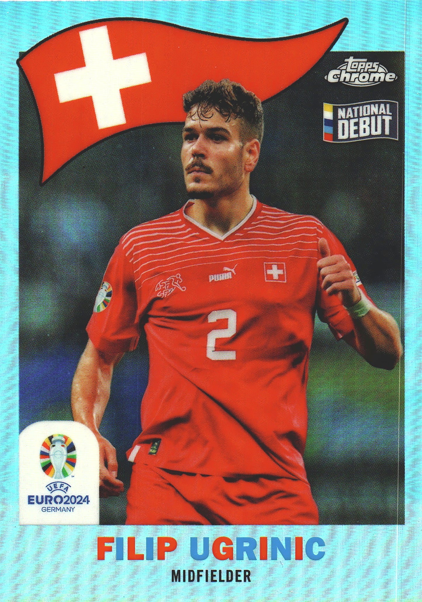 2024 Topps Chrome Euro 2024 1960 Filip Ugrinic #TC-8 Switzerland