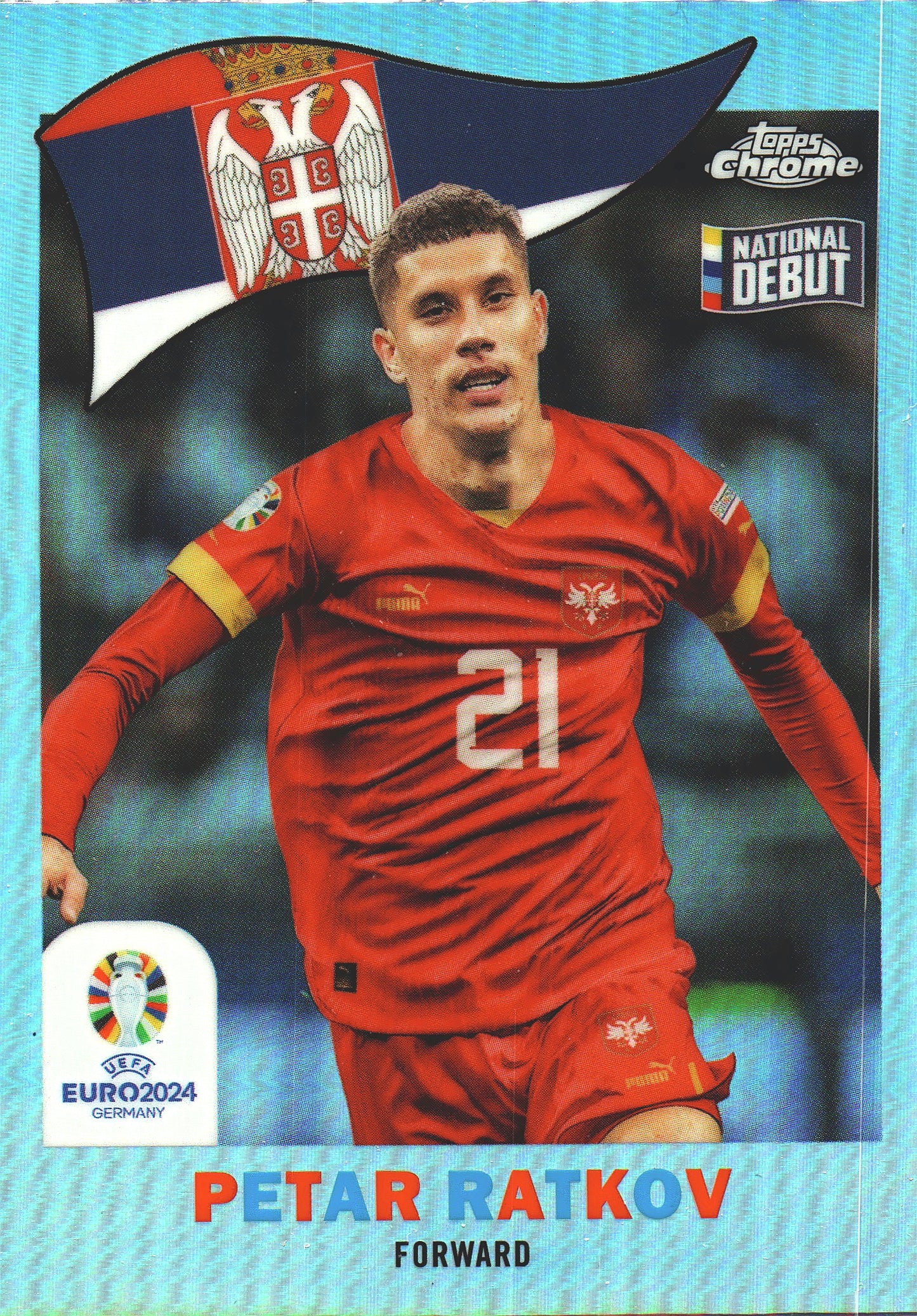 2024 Topps Chrome Euro 2024 1960 Petar Ratkov #TC-13 Serbia