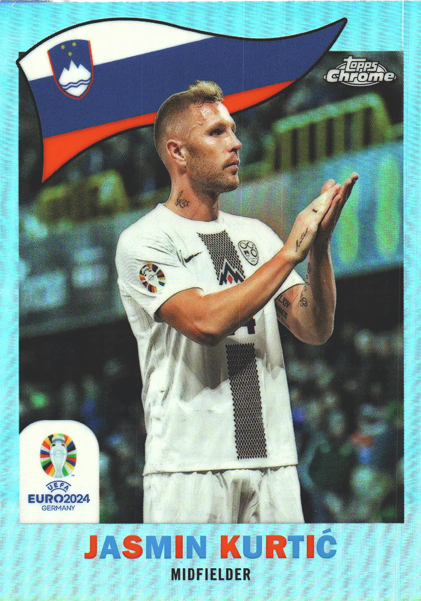 2024 Topps Chrome Euro 2024 1960 Jasmin Kurtić #TC-15 Slovenia