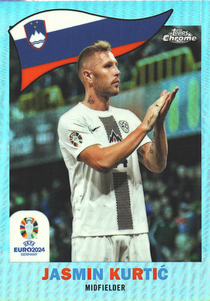 2024 Topps Chrome Euro 2024 1960 Jasmin Kurtić #TC-15 Slovenia