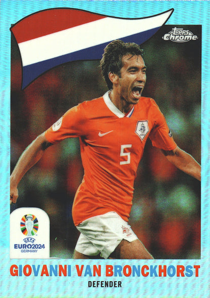 2024 Topps Chrome Euro 2024 1960 Giovanni van Bronckhorst #TC-22 Netherlands