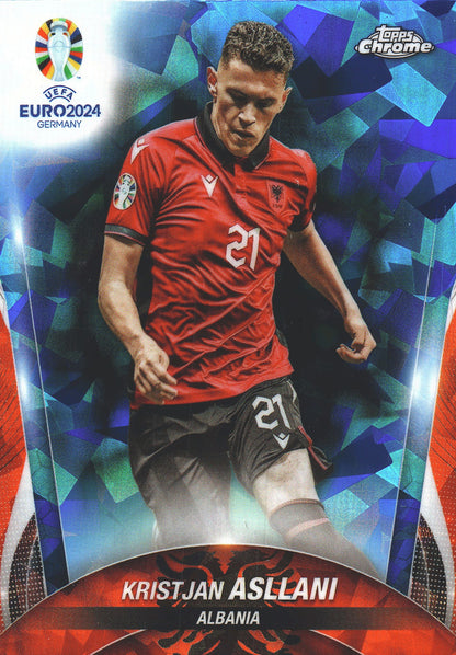 2024 Topps Chrome Sapphire Euro 2024 Sapphire Kristjan Asllani #148 Albania
