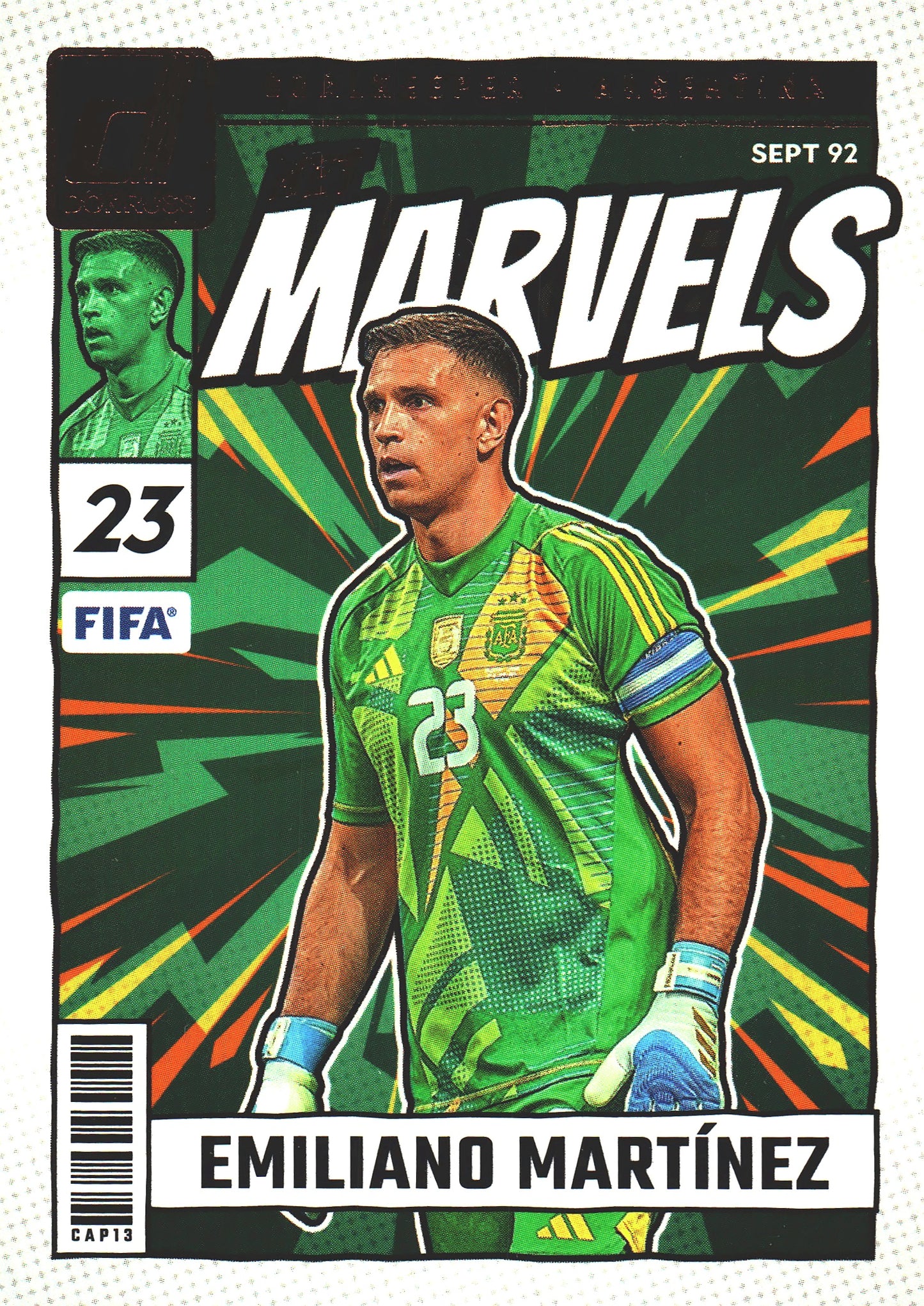 2024 Panini Donruss FIFA Net Marvels Emiliano Martinez #8 Argentina
