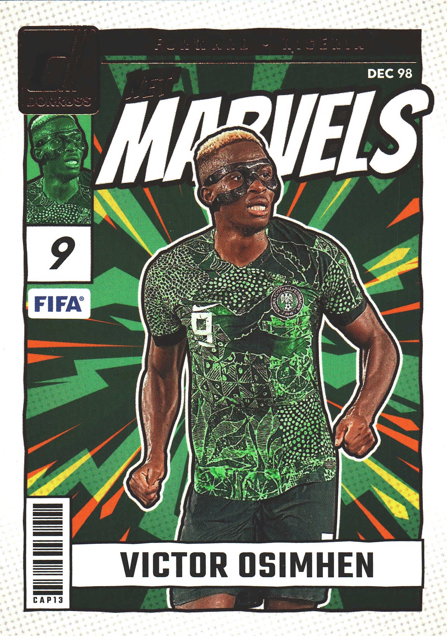 2024 Panini Donruss FIFA Net Marvels Victor Osimhen #9 Nigeria