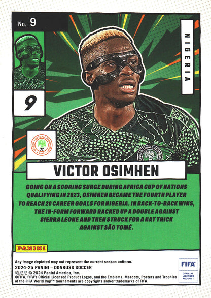 2024 Panini Donruss FIFA Net Marvels Victor Osimhen #9 Nigeria