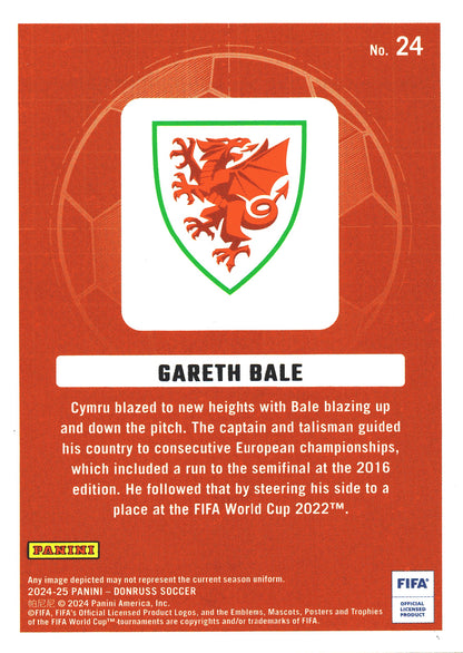 2024 Panini Donruss FIFA Craftsmen Gareth Bale #24 Wales