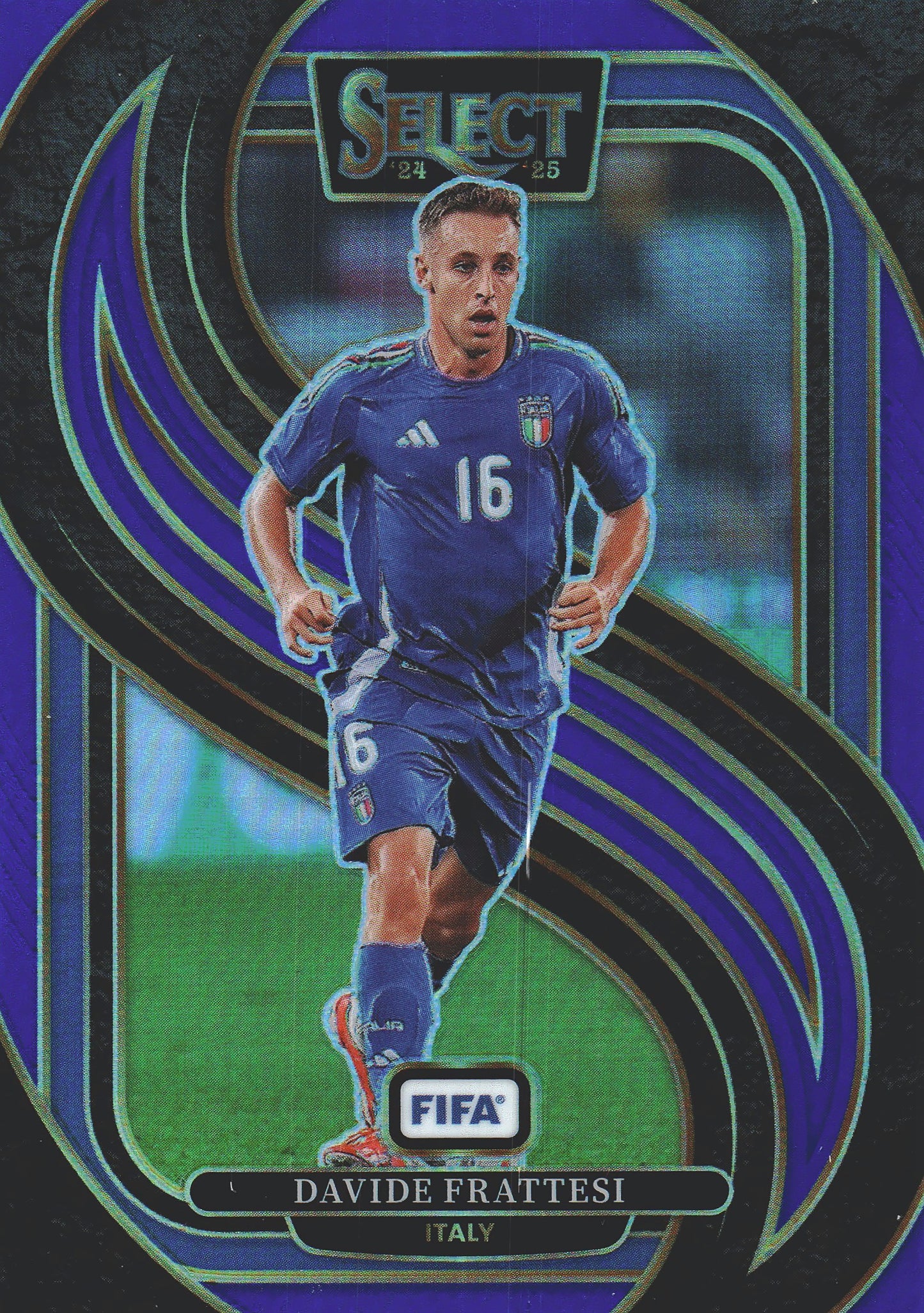 2024 Panini Select FIFA Blue Prizm Davide Frattesi #181 Italy