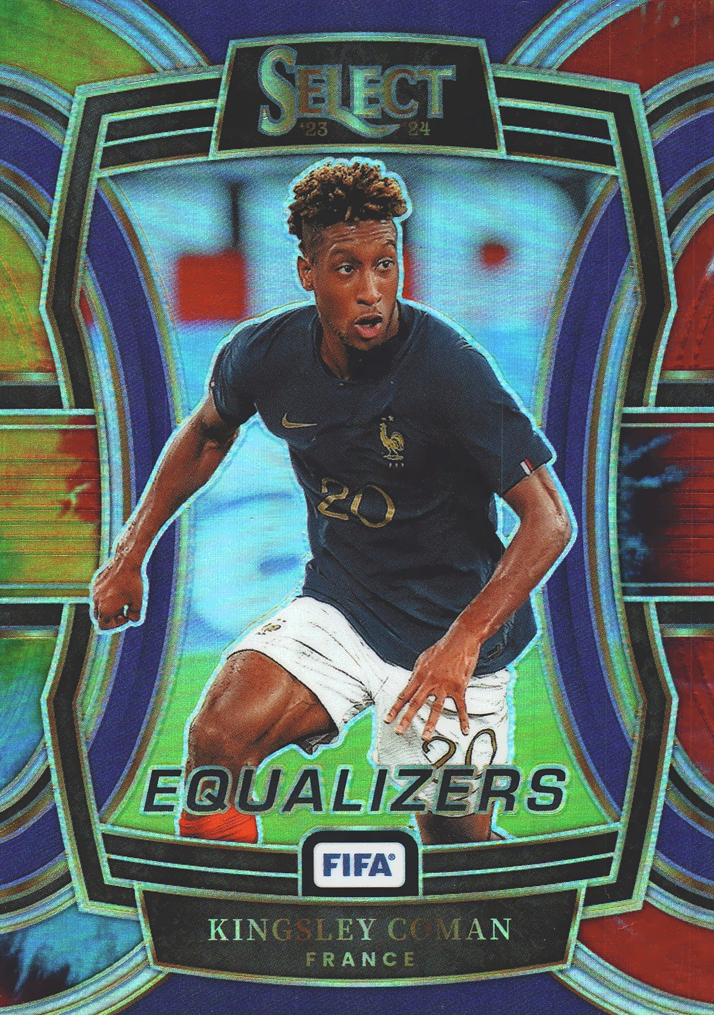 2023 Panini Select FIFA Tie Dye /49 Kingsley Coman #14 France