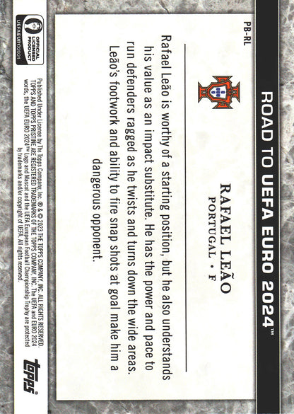 2023 Topps Pristine Road To Euro 2024 Pristine Borders Rafael Leao #PB-RL Portugal