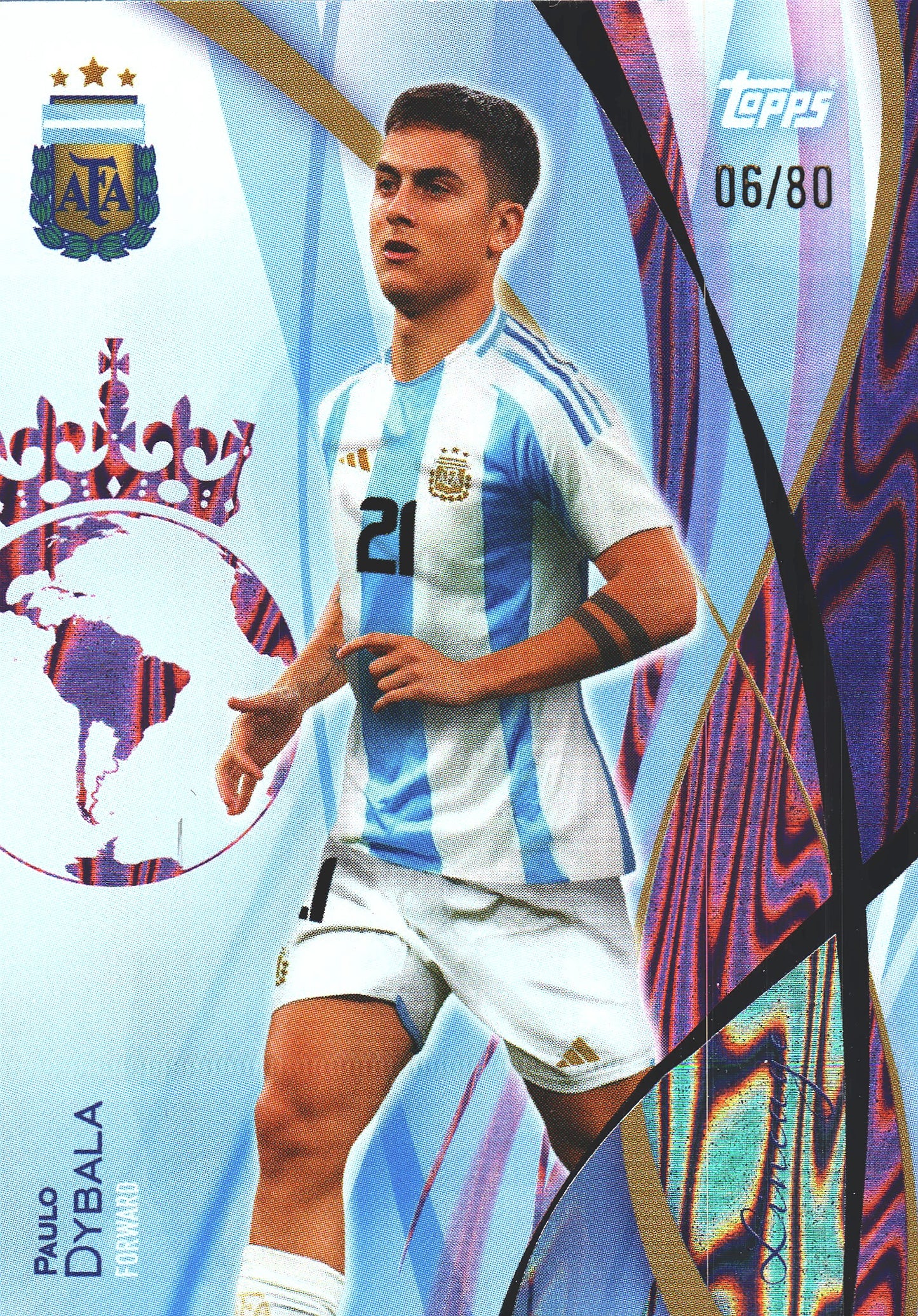 2023 Topps Lineage Argentina Paulo Dybala Pink /80 #35 Argentina