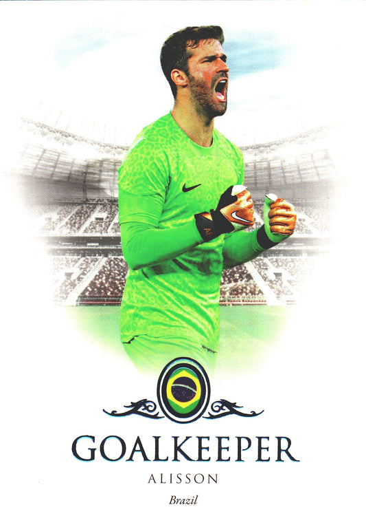 2023 Futera Unique Alisson Blue /20 #001 Brazil