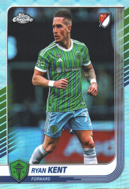2025 Topps Chrome MLS Refractor Ryan Kent #22 Seattle Sounders