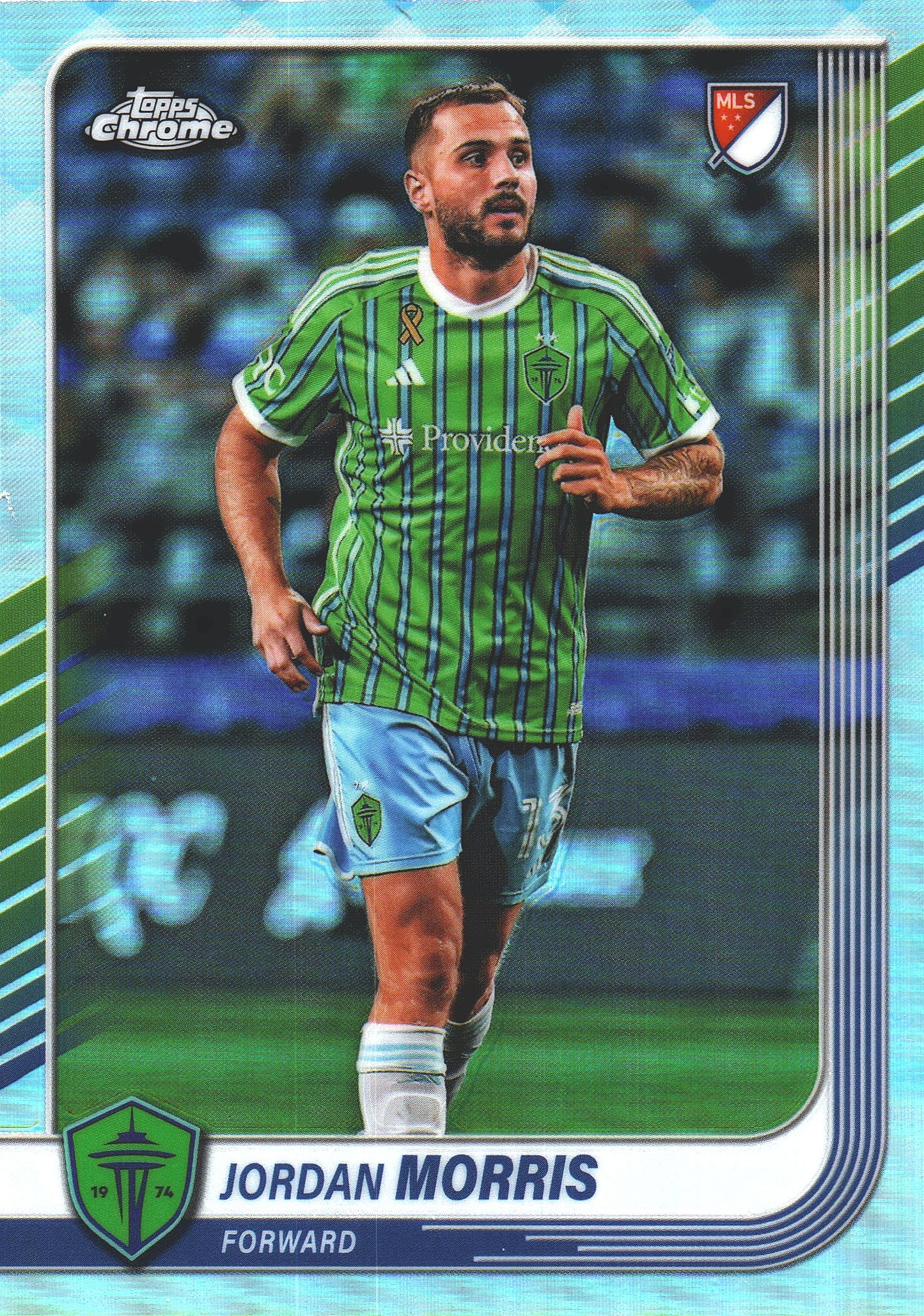 2025 Topps Chrome MLS Refractor Jordan Morris #125 Seattle Sounders